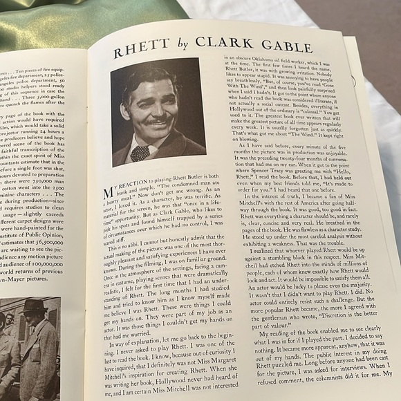 Gone With the  Wind Movie Pamphlet Vintage reproduction 1999. - Picture 8 of 12